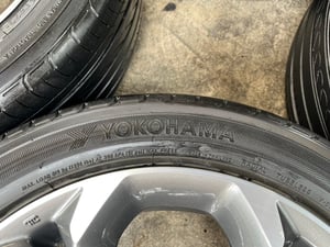 ล้อแม็ก Honda Civic FE RS ขอบ 17 เทาหน้าเงา พร้อมยาง 215-50-17 Yokohama ปี 23