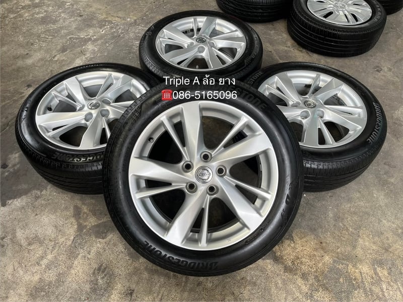 ล้อแม็ก Nissan Teana ขอบ 17 พร้อมยาง 215-55-17 Bridgestone ปี 23