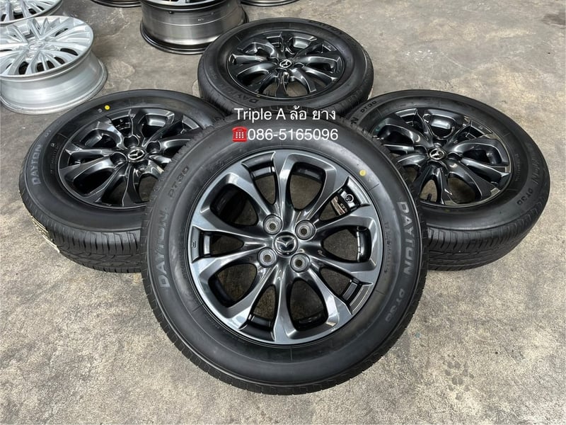 ล้อแม็กพร้อมยางใหม่ Mazda 2 Skyactiv ขอบ 15 สีดำ