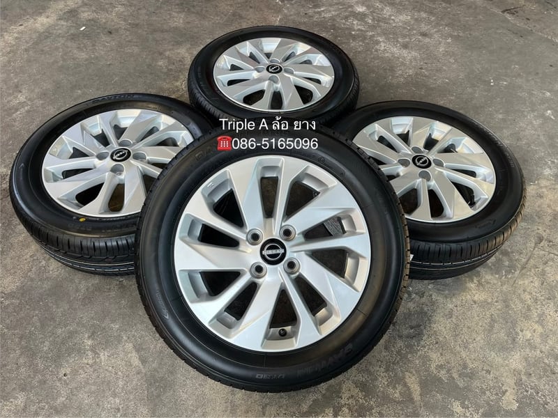 ล้อแม็กป้ายแดง Nissan Almera รุ่นใหม่ ขอบ 15 พร้อมยางใหม่ 185-60-15 DAYTON ปี 26