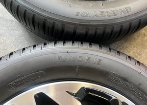 ล้อแม็ก Honda Jazz GK รองท็อป ขอบ 15 ดำหน้าเงา พร้อมยาง 185-60-15 Michelin ปี 25