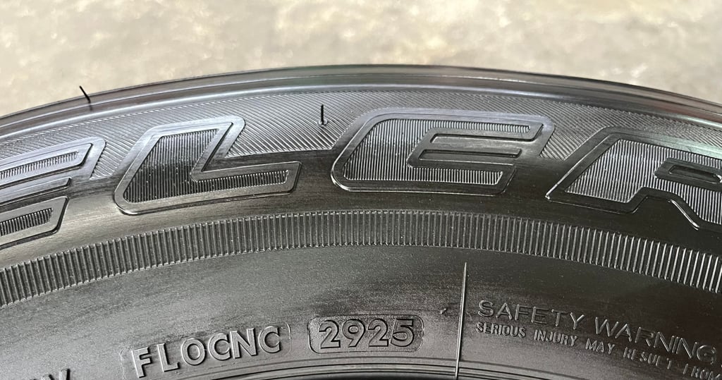 ยางใหม่ป้ายแดง 255-70-17 Bridgestone ปี 25 ใหม่กริ๊บ ถอดจากโชว์รูม