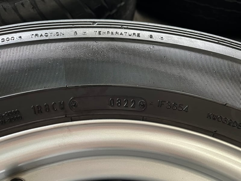ล้อกระทะ 6รู139 Toyota ขอบ 17 แถมยาง 255-65-17 Dunlop ปี 22
