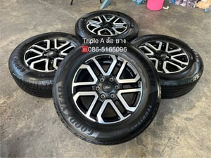 ล้อแม็กพร้อมยางใหม่ป้ายแดง Ford Next-Gen Sport ขอบ 18 ดำหน้าเงา ใหม่กริ๊บ