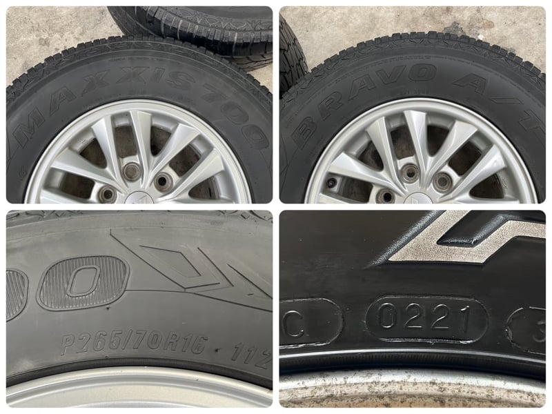 ล้อแม็กพร้อมยาง 6รู139 Mitsu Triton ขอบ 16