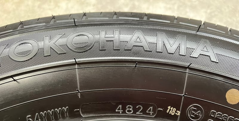 ยางป้ายแดง 195R14 Yokohama ปลายปี 24 สวยกริ๊บ ถอดจากรถป้ายแดง