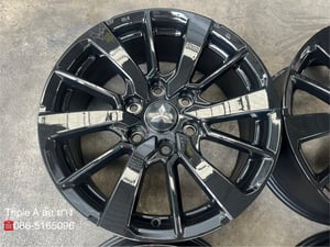 ล้อแม็ก 6รู139 Mitsu Pajero ขอบ 18 สีดำ สภาพสวย