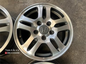 ล้อแม็ก 5รู114 Honda CRV G2 ขอบ 15 เทาหน้าเงา สภาพสวย ล้อแม็ก 5รู114 Honda CRV G2 ขอบ 15 เทาหน้าเงา สภาพสวย