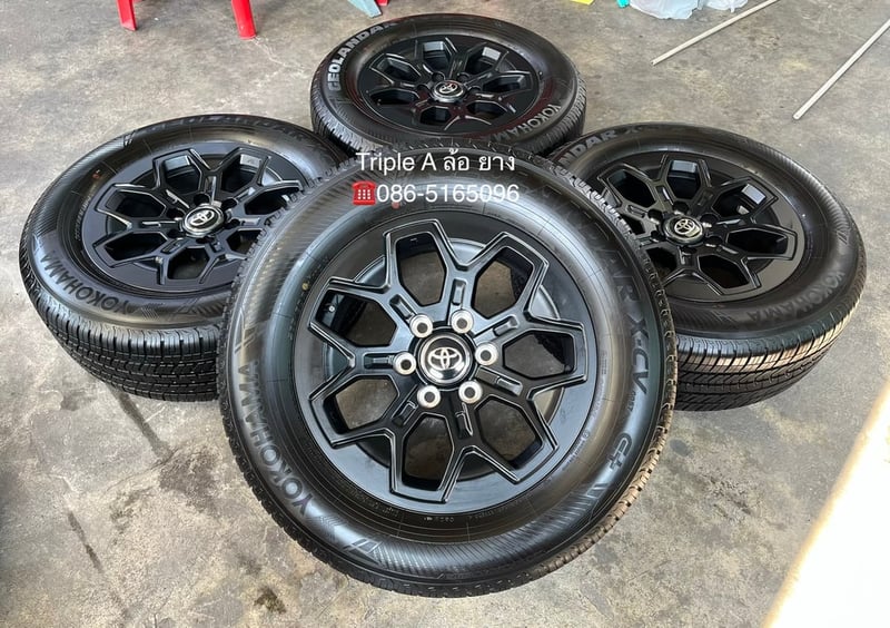 ล้อแม็กป้ายแดง Toyota TRAVO รุ่นใหม่ล่าสุด ขอบ 18 พร้อมยางป้ายแดง 265-60-18 Yokohama ปี 26