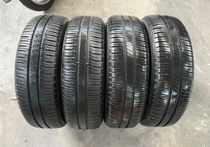 ล้อกระทะ 4รู100 Honda ขอบ 15 แถมยาง 175-65-15 Michelin ปี 20