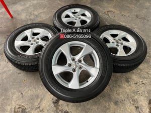 ล้อแม็ก 5รู114 Toyota ขอบ 17 พร้อมยาง 225-70-17 Dunlop ปี 21