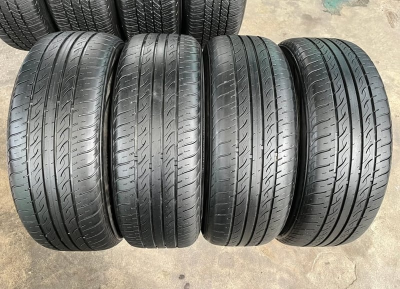 ล้อแม็ก Honda Accord G9 ขอบ 17 สีเทา พร้อมยาง 215-55-17 Arisun ปี 25