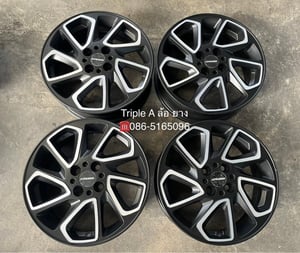 ล้อแม็ก 4รู100 Toyota Yaris Cross ขอบ 16 ดำหน้าเงา สวยกริ๊บ