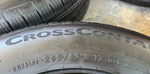 ยางป้ายแดง 265-65-17 Continental ปลายปี 25 เหมาะสำหรับ รถกระบะตัวสูง และ SUV ทุกรุ่น ยางป้ายแดง 265-65-17 Continental ปลายปี 25 เหมาะสำหรับ รถกระบะตัวสูง และ SUV ทุกรุ่น