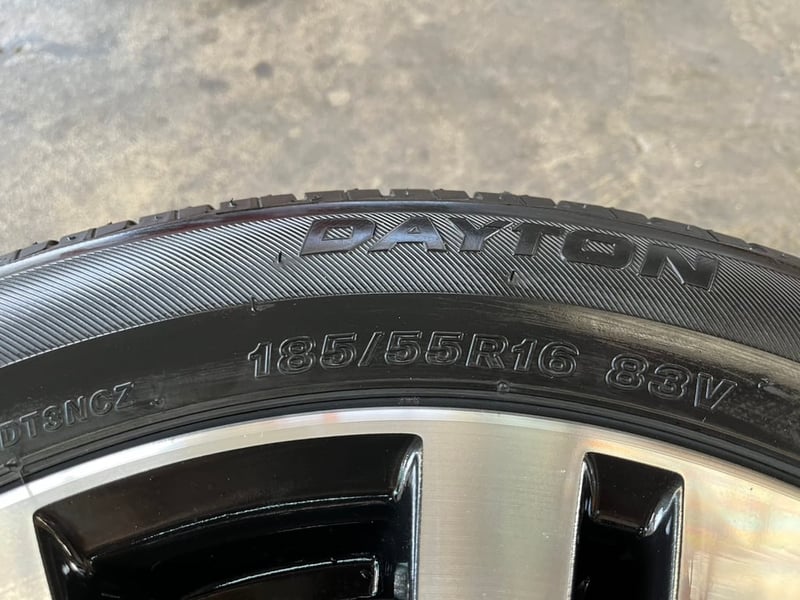 ล้อแม็ก Honda City ก้านคู่ ขอบ 16 พร้อมยางใหม่ 185-55-16 DAYTON By Bridgestone ปี 25