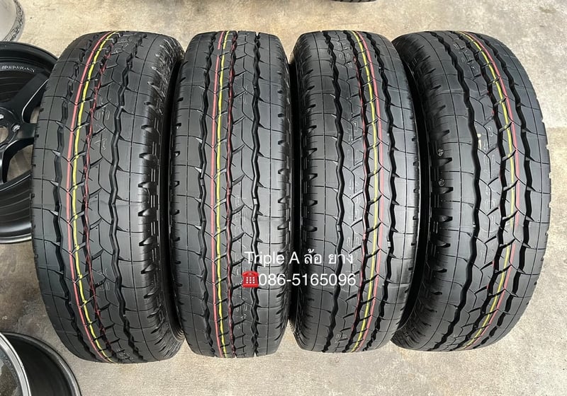 ยางใหม่ป้ายแดง 195R14 Bridgestone ปี 26 ใหม่กริ๊บ ถอดจากรถใหม่ป้ายแดง