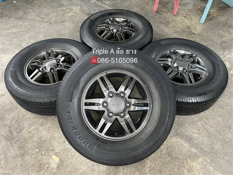 ล้อแม็ก ISUZU D-Max ขอบ 16 แถมยาง 265-70-16 Goodride ปี 19