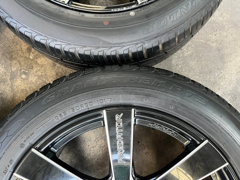 ล้อแม็ก 6รู139 PREDATOR ใบพัด ขอบ 20 แถมยาง 265-50-20 Dunlop ปลายปี 19 ล้อแม็ก 6รู139 PREDATOR ใบพัด ขอบ 20 แถมยาง 265-50-20 Dunlop ปลายปี 19