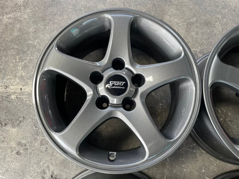 ล้อแม็ก 5รู114 Yachiyoda ขอบ 15 สีเทากัน สวยกริ๊บ