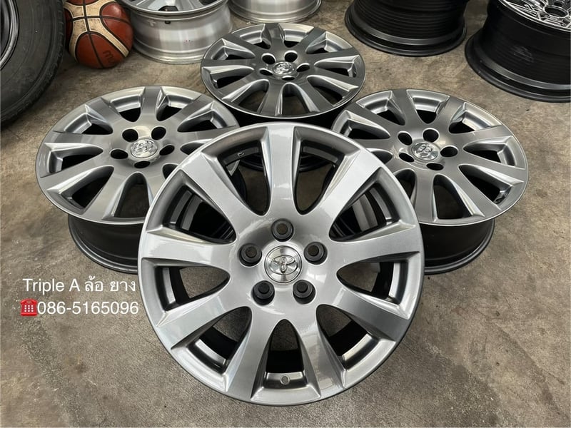 ล้อแม็ก 5รู114 Toyota Camry ขอบ 17 สีไฮเปอร์ สวยกริ๊บ