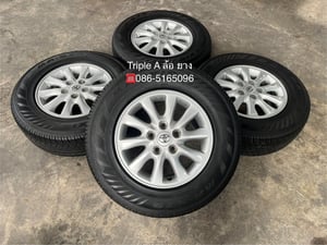 ล้อแม็ก 5รู114 Toyota ขอบ 15 พร้อมยาง 215-70-15 Maxxis ปี 23