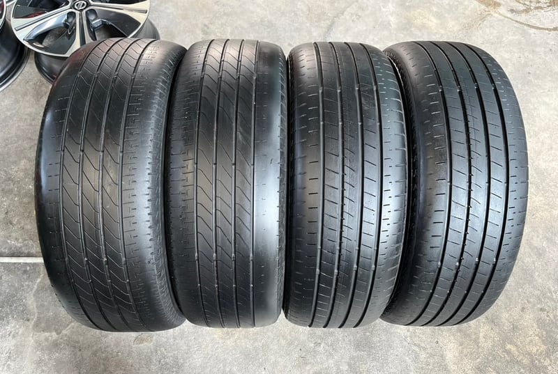 ✨ล้อกระทะ✨6รู139 Toyota ขอบ 17 แถมยาง 215-55-17 Bridgestone ปลายปี 21