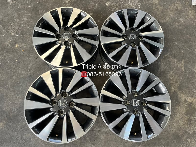 ล้อแม็กป้ายแดง Honda City SV รุ่นใหม่ ขอบ 15 เทาหน้าเงา สวยกริ๊บ