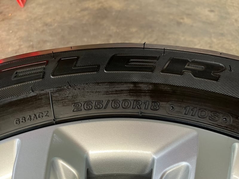 ล้อแม็กป้ายแดง ISUZU D-Max รุ่นใหม่ล่าสุด ขอบ 18 พร้อมยางป้ายแดง 265-60-18 Bridgestone ปี 25