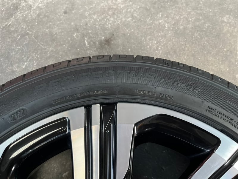 ล้ออะไหล่ 4รู100 Toyota Yaris Ativ ขอบ 16 ดำหน้าเงา พร้อมยาง 195-50-16 FORTUNE ปี 22