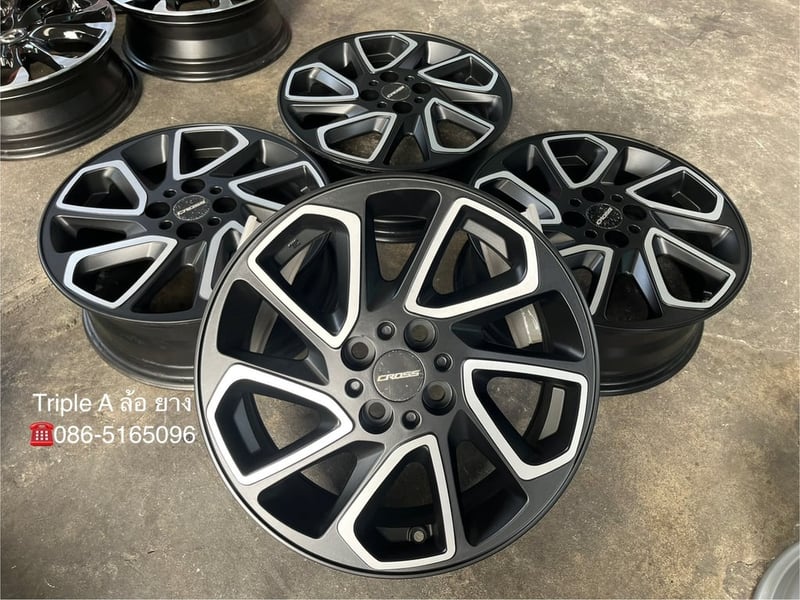 ล้อแม็ก 4รู100 Toyota Yaris Cross ขอบ 16 ดำหน้าเงา สวยกริ๊บ
