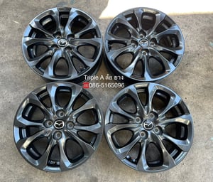 ล้อแม็ก Mazda 2 Skyactive ขอบ 15 สีดำ สภาพสวย