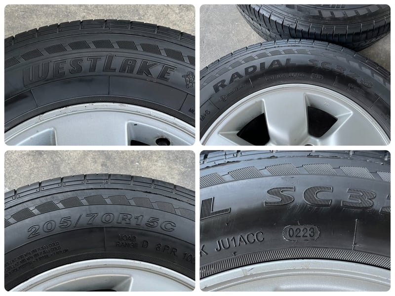 ล้อแม็กพร้อมยาง 6รู139 Toyota ขอบ 15 ใส่กับ รถตู้ Commuter 6รู139 ได้เลย ล้อแม็กพร้อมยาง 6รู139 Toyota ขอบ 15 ใส่กับ รถตู้ Commuter 6รู139 ได้เลย