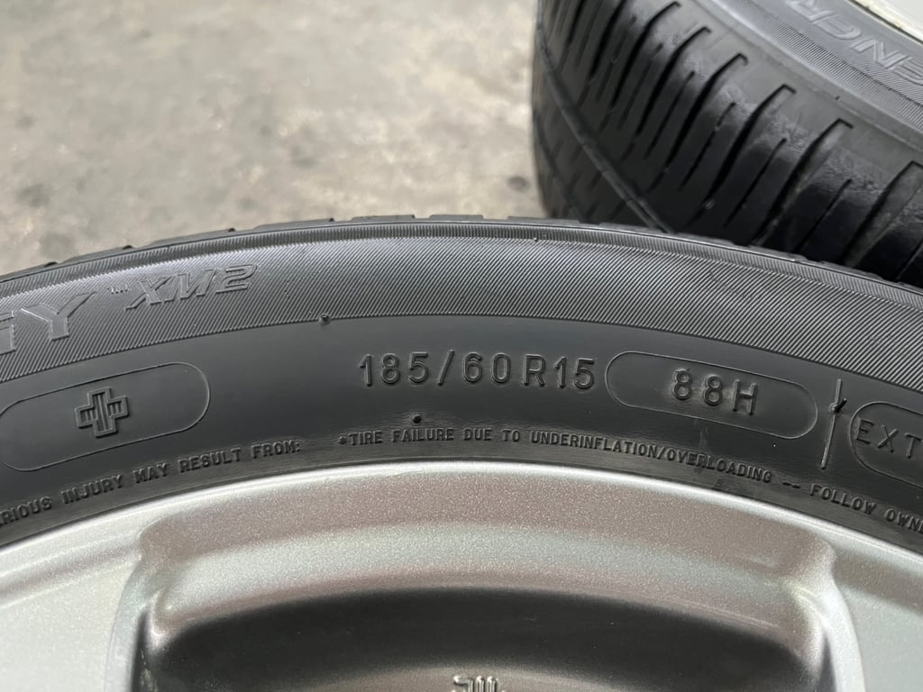 ล้อแม็ก Toyota Vios รุ่นพิเศษ ขอบ 15 สีเทา พร้อมยาง 185-60-15 Michelin ปี 22 ล้อแม็ก Toyota Vios รุ่นพิเศษ ขอบ 15 สีเทา พร้อมยาง 185-60-15 Michelin ปี 22