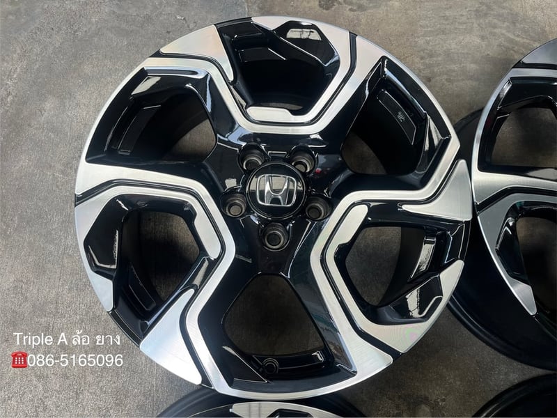 ล้อแม็ก 5รู114 Honda CRV G5 ตัวท็อป ขอบ 18 ดำหน้าเงา สวยกริ๊บ