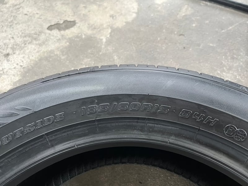 ยางใหม่ 185-60-15 Dunlop ปี 25 ใหม่กริ๊บ