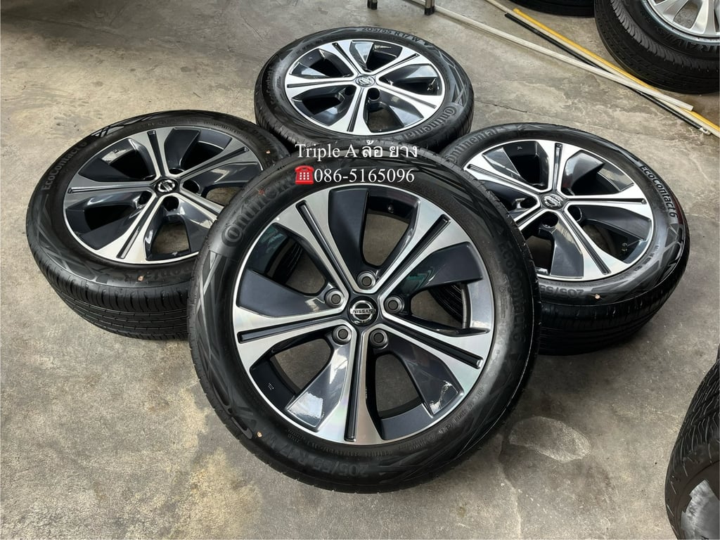 ล้อแม็กพร้อมยางป้ายแดง Nissan KICKS รุ่นใหม่ล่าสุด ขอบ 17 สวยกริ๊บ
