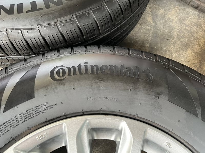 ล้อแม็ก Mitsu Triton Plus ขอบ 17 พร้อมยางป้ายแดง 265-65-17 Continental ปี 25