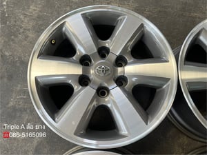 ล้อแม็ก Toyota Fortuner ก้านใหญ่ ขอบ 17 เทาหน้าเงา สภาพสวย
