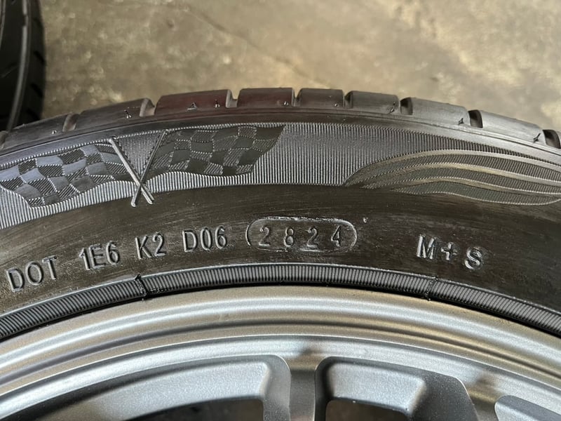 ล้อแม็กแต่ง 5รู114 RE30(งาน LENSO) ขอบ 17 สีเทากัล พร้อมยาง 215-50-17 OTANI ปี 24