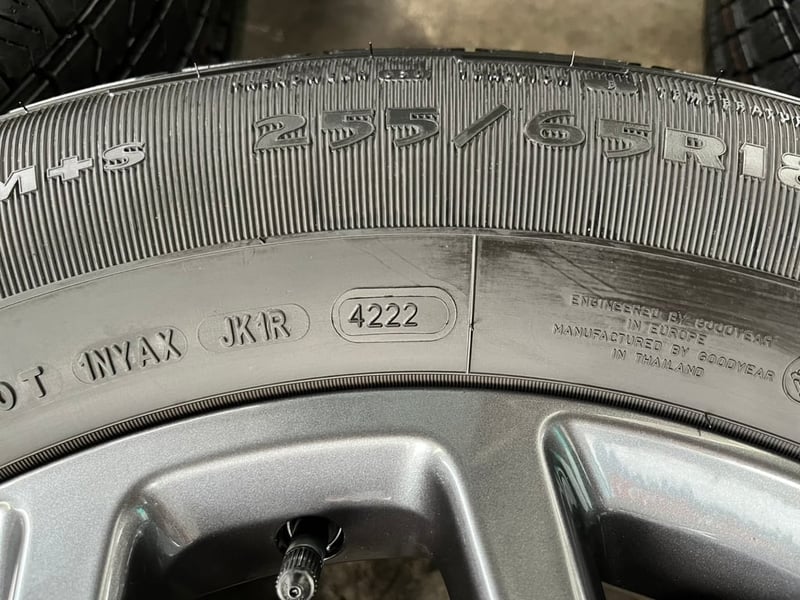 ล้อแม็กพร้อมยางใหม่ป้ายแดง Ford Next-Gen Wildtrak ขอบ 18 สีเทา ใหม่กริ๊บ