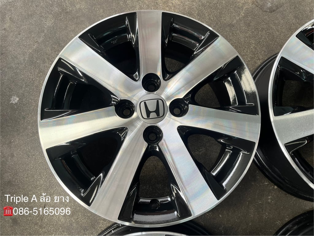 ล้อแม็ก Honda Feed ขอบ 15 ดำหน้าเงา สวยกริ๊บ