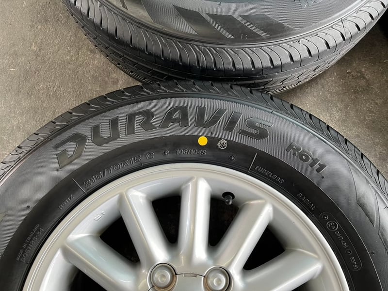 ล้อแม็ก ISUZU D-Max ขอบ 15 พร้อมยางใหม่ 215-70-15 Bridgestone ปี 25