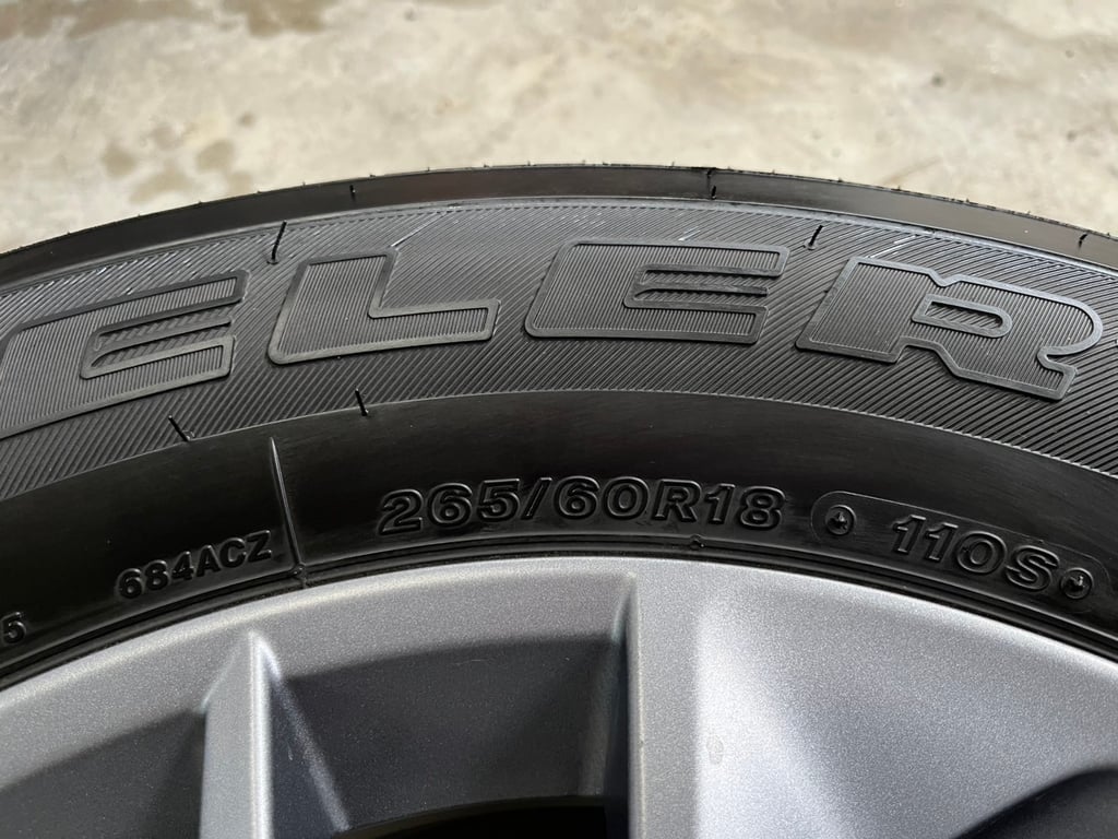 ล้อแม็ก ISUZU MU-X 2024 ขอบ 18 พร้อมยาง 265-60-18 Bridgestone ปลายปี 24 ล้อแม็ก ISUZU MU-X 2024 ขอบ 18 พร้อมยาง 265-60-18 Bridgestone ปลายปี 24