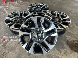 ล้อแม็กป้ายแดง 6รู139 Toyota Fortuner Leader ขอบ 18 เทาหน้าเงา สวยกริ๊บ