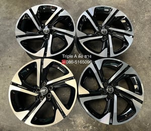 ล้อแม็ก 5รู100 Toyota Yaris Cross ขอบ 18 ดำหน้าเงา สภาพสวย