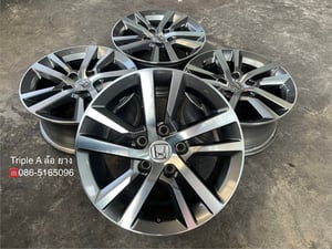 ล้อแม็ก 5รู114 Honda Civic FE ขอบ 16 เทาหน้าเงา สภาพสวย