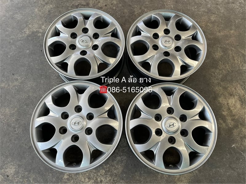 ล้อแม็ก ฮุนได Hyundai H1 ขอบ 16 สีไฮเปอร์ สภาพสวยมาก