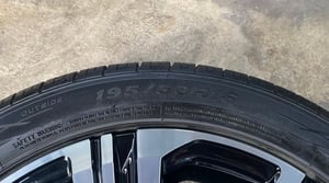 ล้ออะไหล่ 4รู100 Toyota Yaris Ativ ขอบ 16 ดำหน้าเงา พร้อมยาง 195-50-16 FORTUNE ปี 22