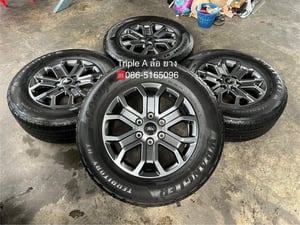 ล้อแม็กพร้อมยางใหม่ป้ายแดง Ford Next-Gen Wildtrak ขอบ 18 สีเทา ใหม่กริ๊บ