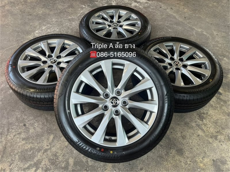 ล้อแม็กพร้อมยางใหม่ป้ายแดง Toyota Camry ขอบ 17 สีไฮเปอร์ สวยกริ๊บ